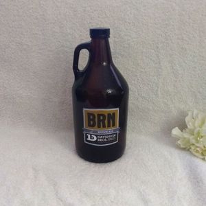 Davidson Brothers Bros Dark Glass Beer Growler/ Container 64 FL Oz